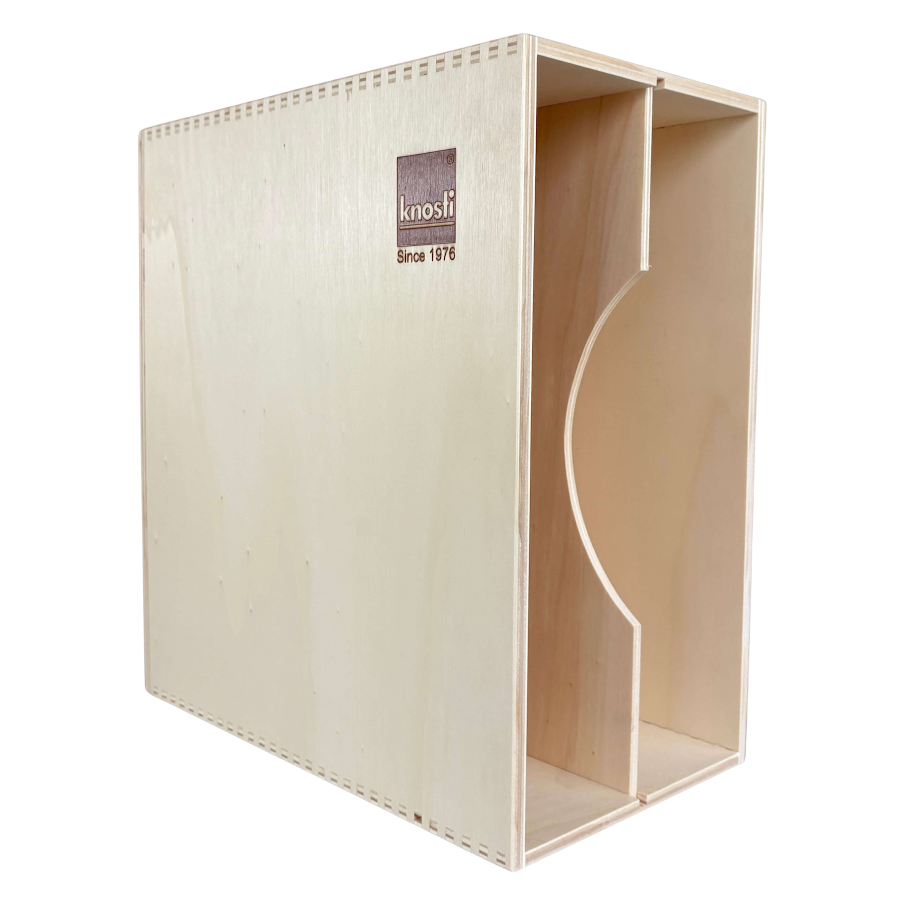 Knosti® Archifix-Box Woodline für 50 LPs - Die stilvollste Art