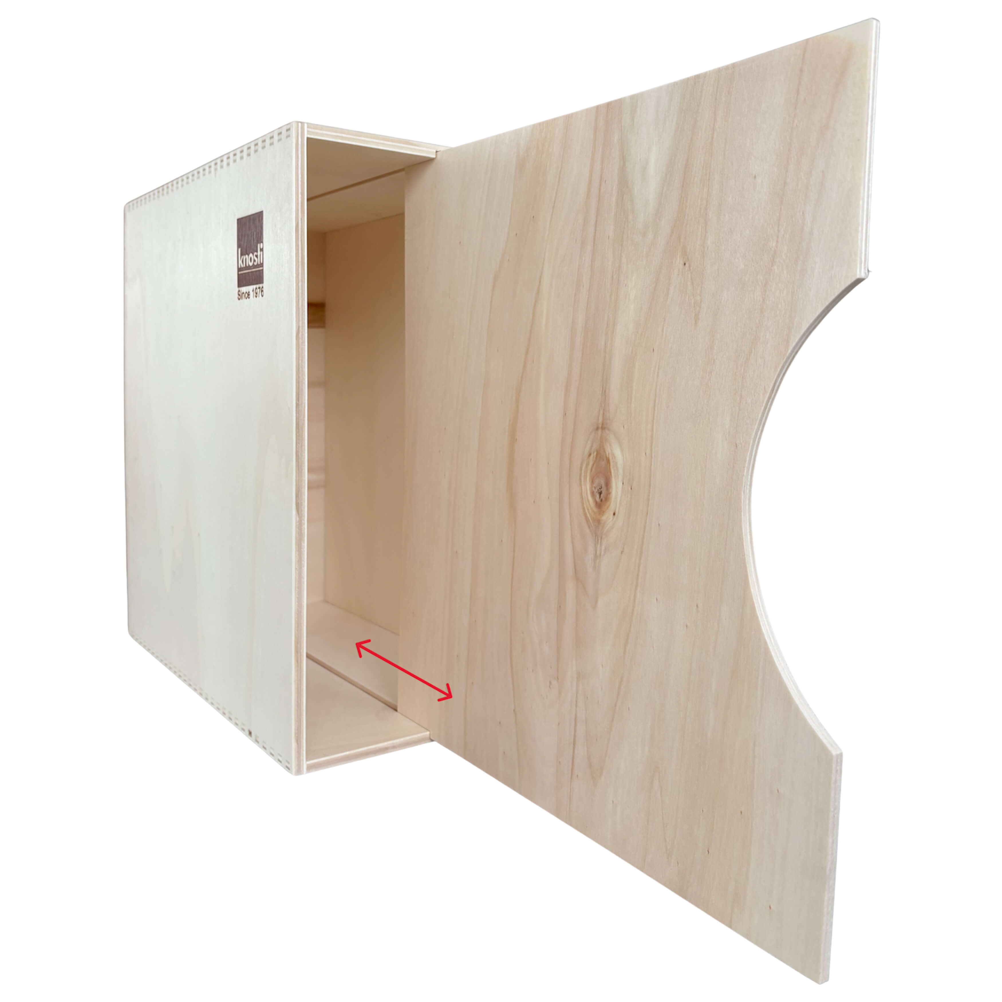 Knosti® Archifix-Box Woodline für 50 LPs - Die stilvollste Art