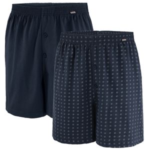 Boxershorts Übergröße 2er Pack Dean dunkelblau Adamo