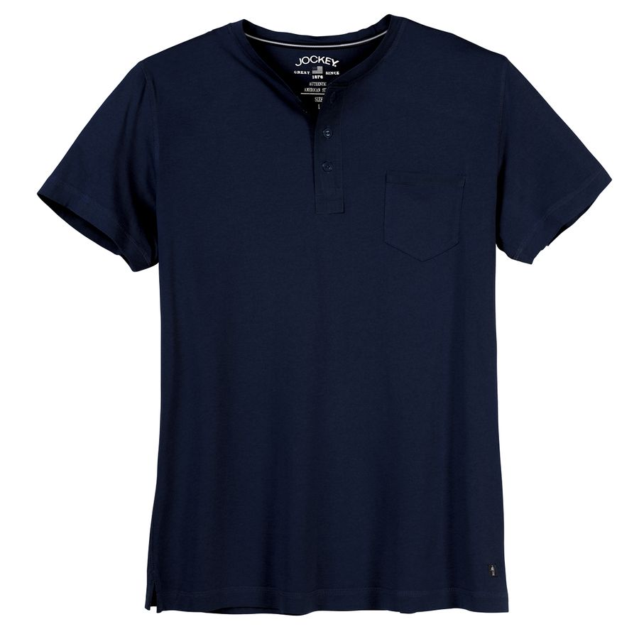 XXL Jockey Night & Day T-Shirt Knopfleiste navy