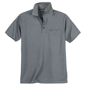 CasaModa Übergrößen Poloshirt easy care grau melange