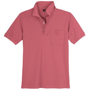 Redfield Piqué Poloshirt Übergröße cranberryrot