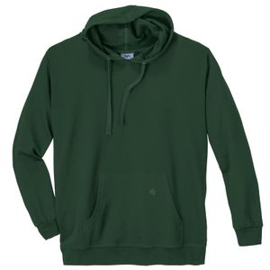 Basic Kapuzen-Sweatshirt Ahorn dunkelgrün Übergröße