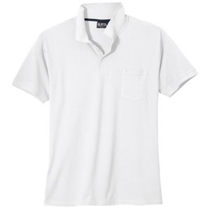 North Latitude Poloshirt weiß Übergröße