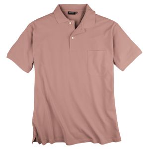Redfield Basic Piqué Poloshirt rosa Übergröße