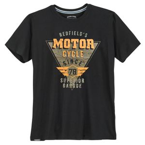 Redfield T-Shirt große Größen schwarz Vintageprint