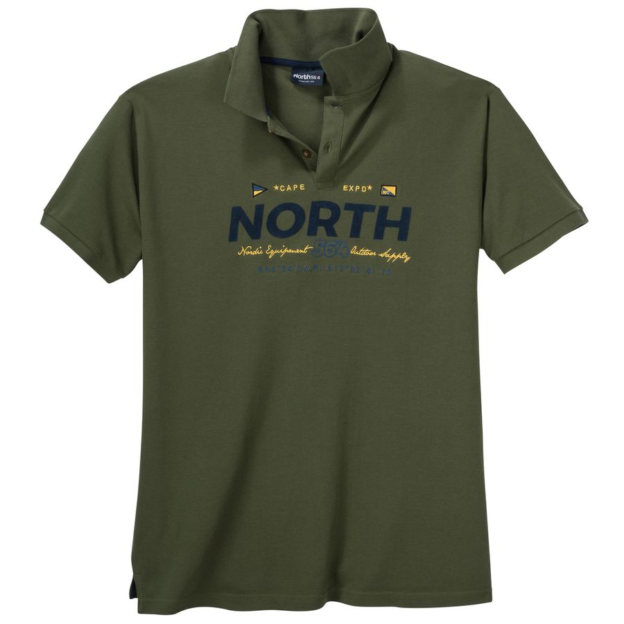 North 56°4 by Allsize Logo Poloshirt olivgrün XXL