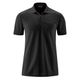 Maier Sports XXL Funktions-Zipper-Poloshirt schwarz
