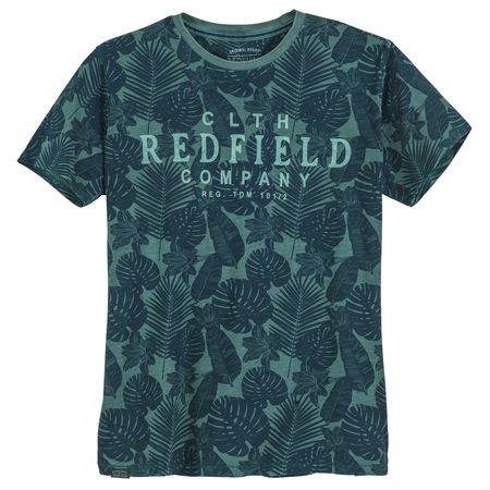 Redfield Übergrößen T-Shirt grün Alloverprint floral Redfield Übergrößen T-Shirt grün Alloverprint floral