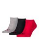 Puma 3er-Pack Sneaker-Socken rot/schwarz/grau