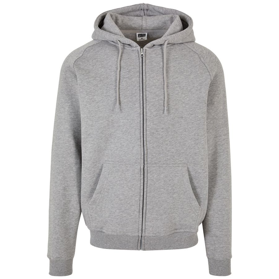 XXL Kapuzen-Sweatjacke grau melange Urban Classics