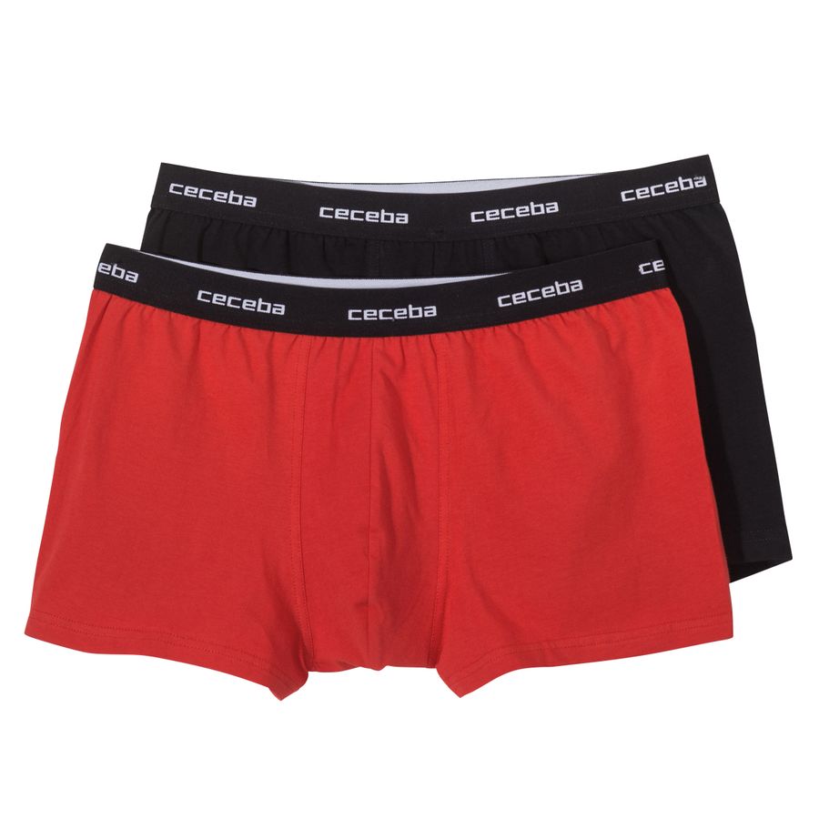 Ceceba Übergrößen Pants 2er-Pack rot/schwarz