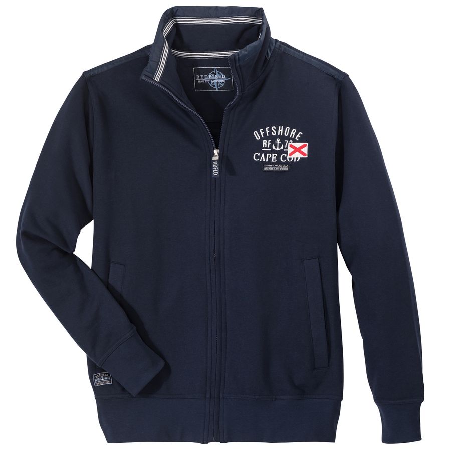 Redfield Sweatjacke modisch dunkelblau Übergröße