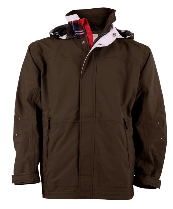 Brigg XXL Funktionsjacke braun modische Details