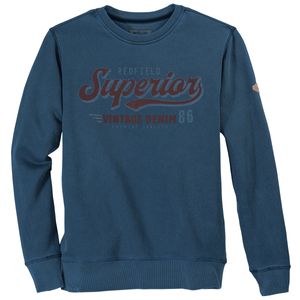 Redfield Übergrößen Sweatshirt blau Print Superior