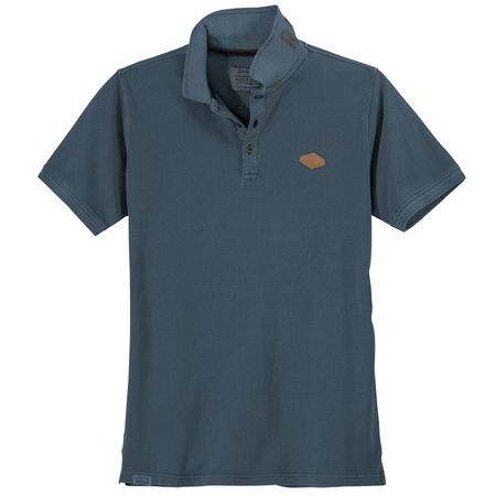 Redfield Poloshirt große Größen blau Used Look