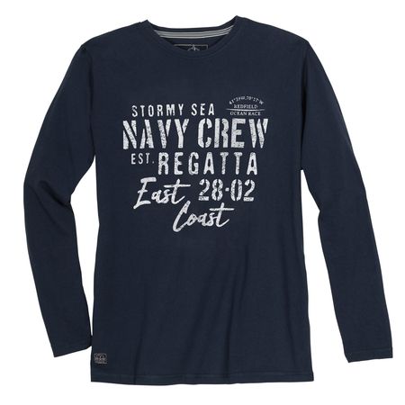 Redfield maritimes Übergrößen Longsleeve dunkelblau