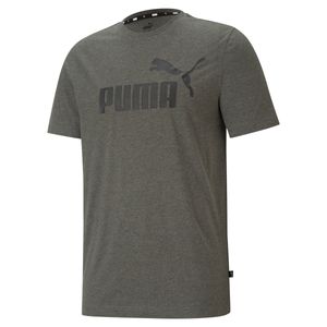 Puma Übergrößen T-Shirt olivgrün melange Logoprint