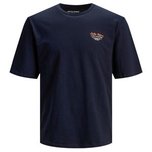 Jack&Jones Übergrößen T-Shirt navy Chili-Rückenprint