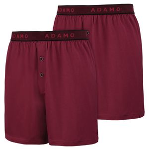 Adamo 2er-Pack Boxershorts Übergröße weinrot Jonas