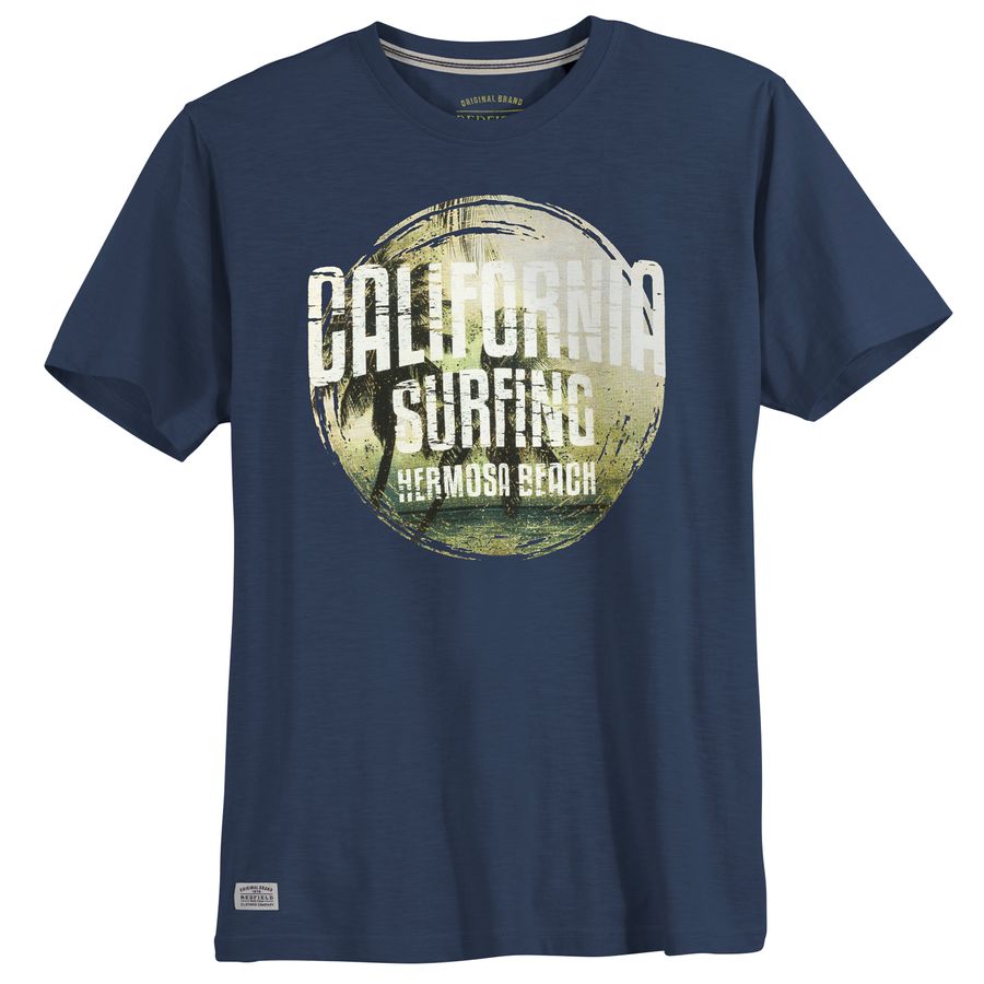 Redfield XXL T-Shirt denimblau California Surfing