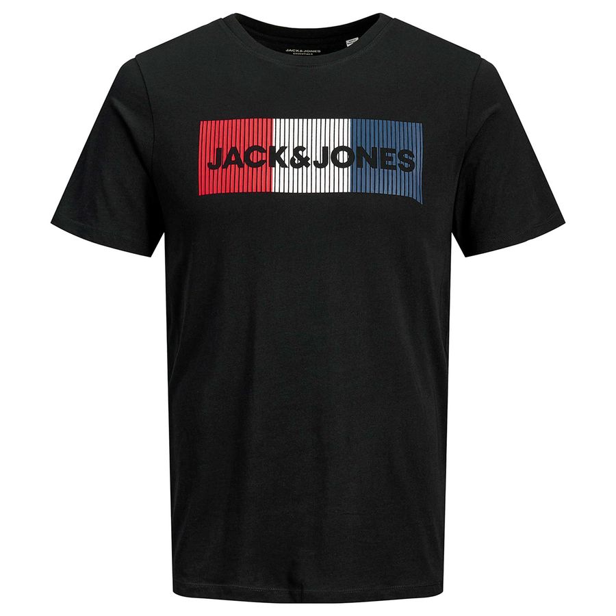 Jack & Jones Übergrößen T-Shirt Logoprint schwarz