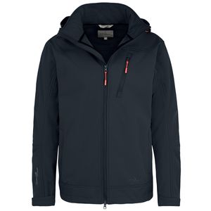 Blue Wave Softshelljacke Übergröße dunkelblau Bent