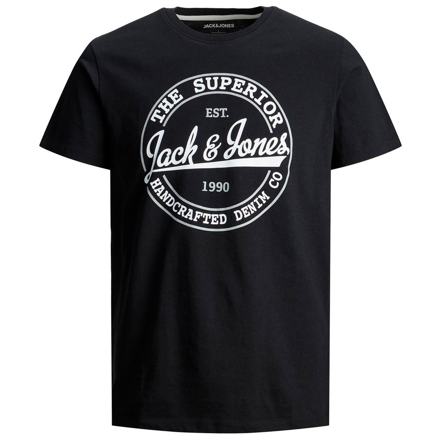 Jack&Jones XXL T-Shirt Logoprint JJBRAT schwarz