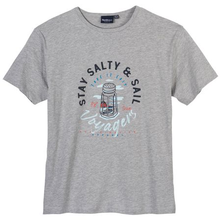 North 56°4 Allsize XXL T-Shirt Stay Salty Print grau North 56°4 Allsize XXL T-Shirt Stay Salty Print grau