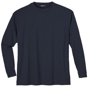 Adamo Langarmshirt große Größen navy