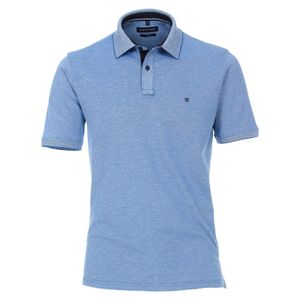 CasaModa Stretch-Poloshirt Übergröße hellblau melange