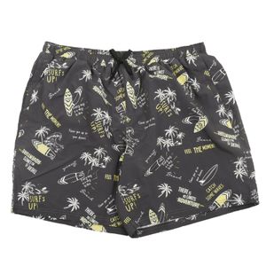 Abraxas Übergrößen Badeshorts dunkelgrau Surfprint