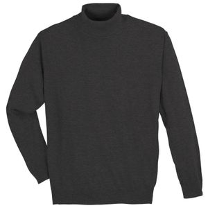 Redmond Rollkragen-Pullover Übergröße grau melange