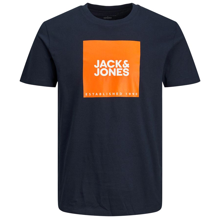 Jack&Jones XXL Logo groß T-Shirt dunkelblau JJLOCK