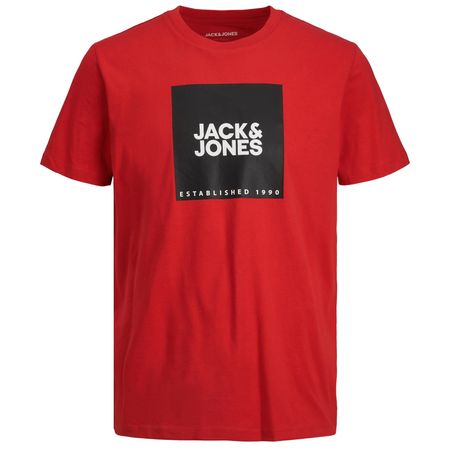 Jack&Jones XXL Logoprint groß T-Shirt rot JJLOCK