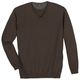 Ragman XXL V-Neck Pullover Kaschmiranteil braun