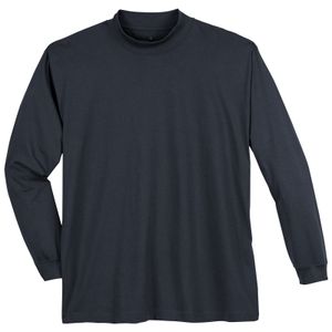 Ragman Stehkragen-Langarmshirt Übergröße marine