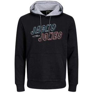 Jack&Jones Kapuzen-Sweater XXL schwarz Print 3D-Optik