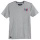 Redfield T-Shirt XXL Brustprint hellgrau melange