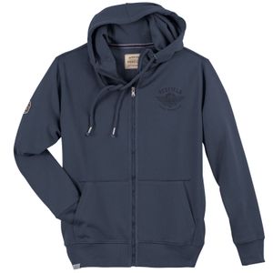 Redfield Sweatjacke Übergröße denimblau Brustprint