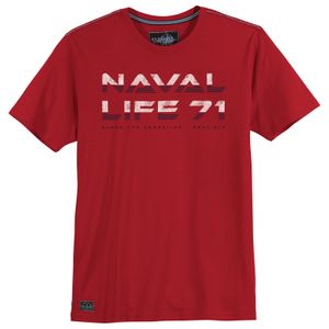 Redfield T-Shirt Übergröße Naval Life 71 rot