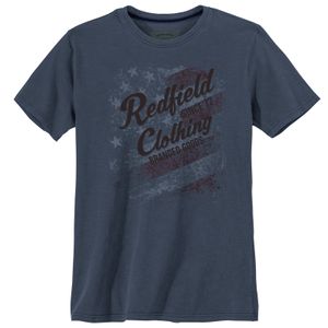 Redfield T-Shirt Übergröße Vintagelook denimblau