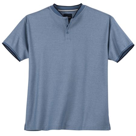 North 56°4 Stehkragen Polo XXL rauchblau melange