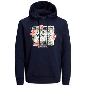 Jack&Jones leichter XXL Hoodie navy JJBECS SHAPE 