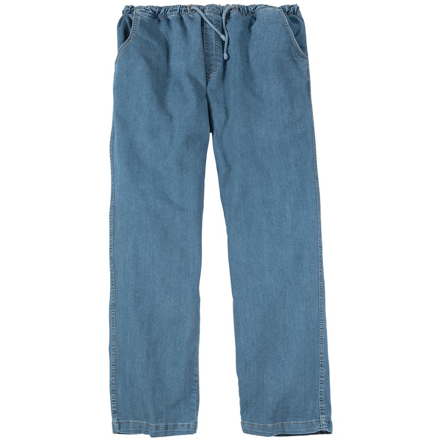 Abraxas Schlupf-Stretchjeans blau bleached XXL