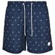 Urban Classics XXL Badeshorts navy Alloverdruck