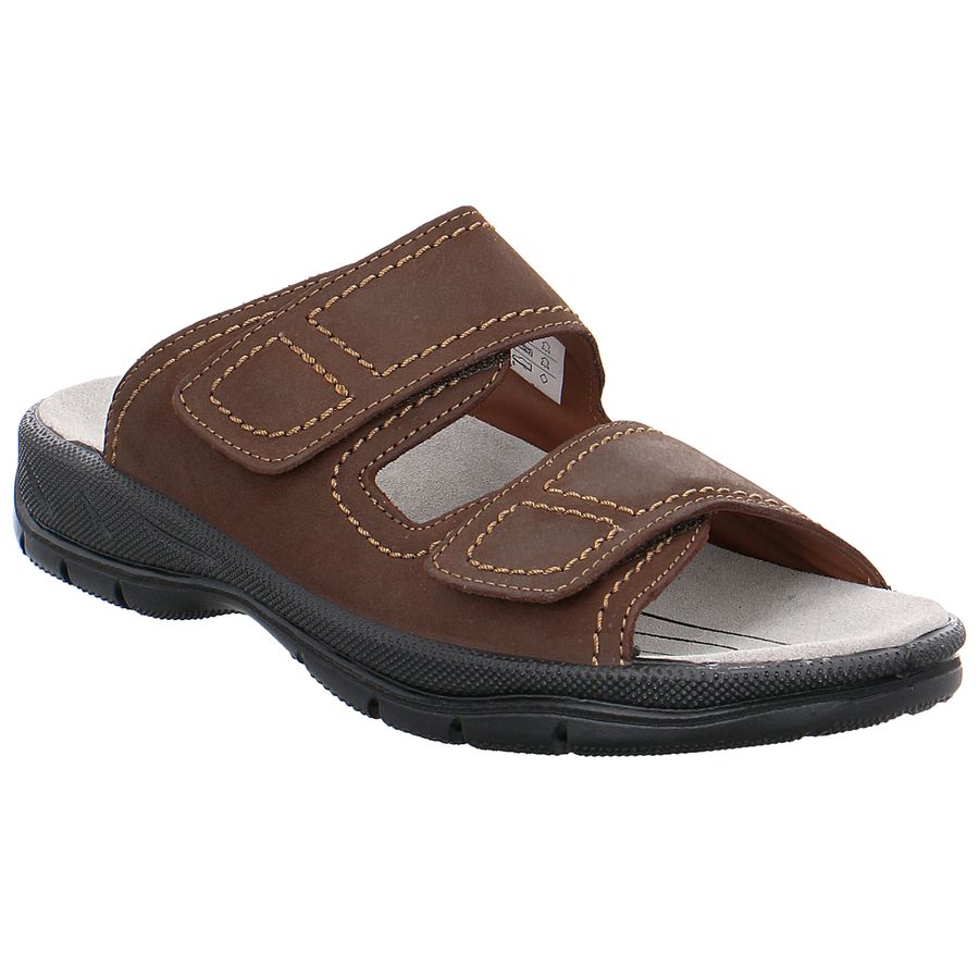 Jomos Komfort-Pantolette Activa braun Übergröße