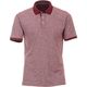 CasaModa Poloshirt Übergröße bordeaux Melange-Optik