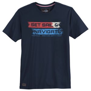 Redfield Übergrößen T-Shirt navy Print Set Sailing