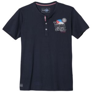 Redfield XXL Henley T-Shirt Ocean Sailing navy